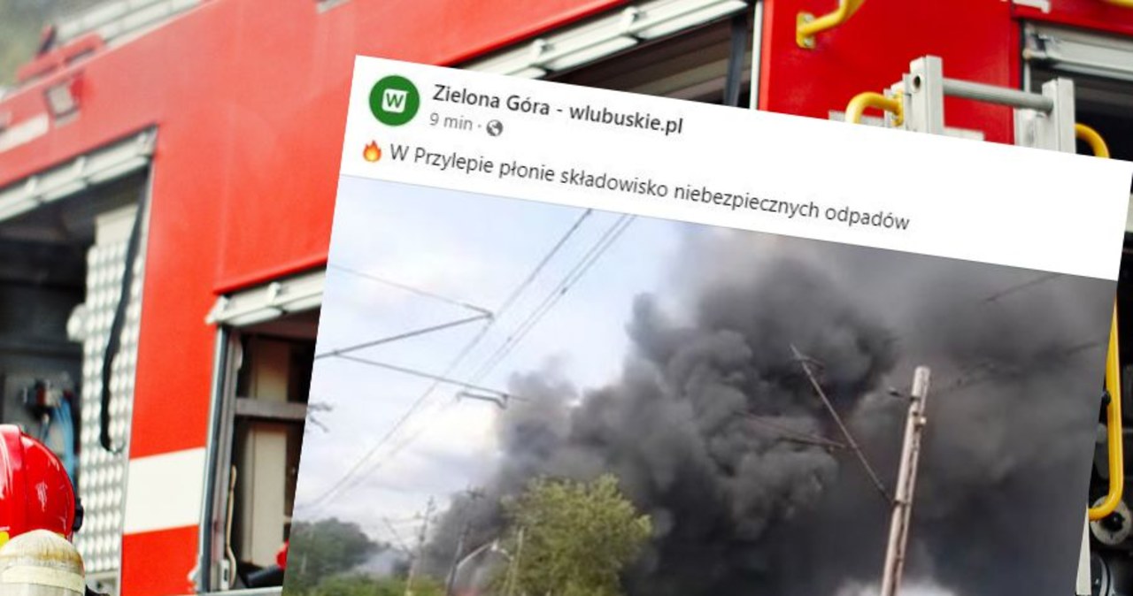 ​Płonie składowisko odpadów chemicznych w Zielonej Górze