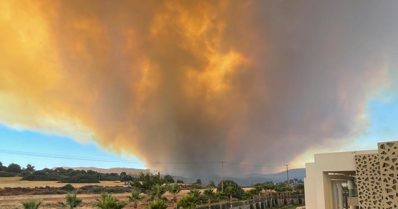 Groźne pożary na Rodos. Polscy turyści ewakuowani