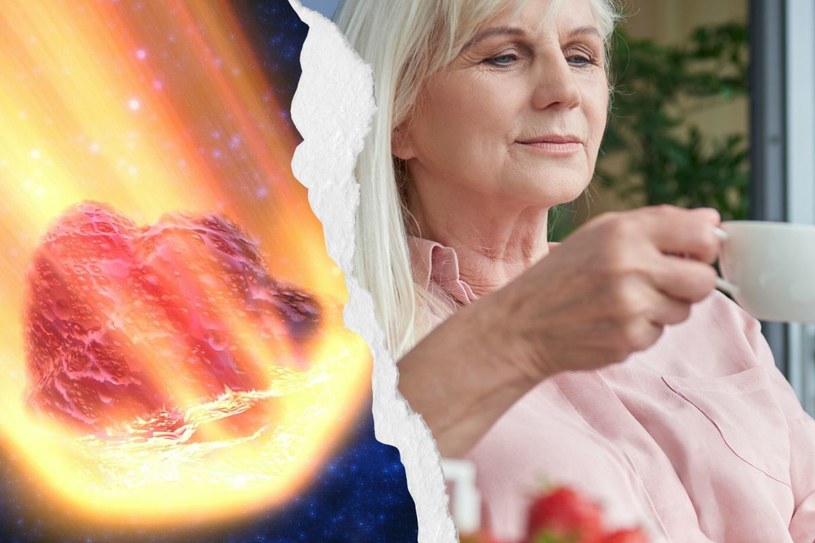 Kobieta siedziała przed domem i piła kawę. Uderzył w nią meteoryt