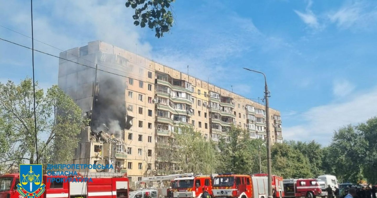 Krzywy Róg: Rosjanie uderzyli w blok. 6 osób zginęło, 53 są ranne