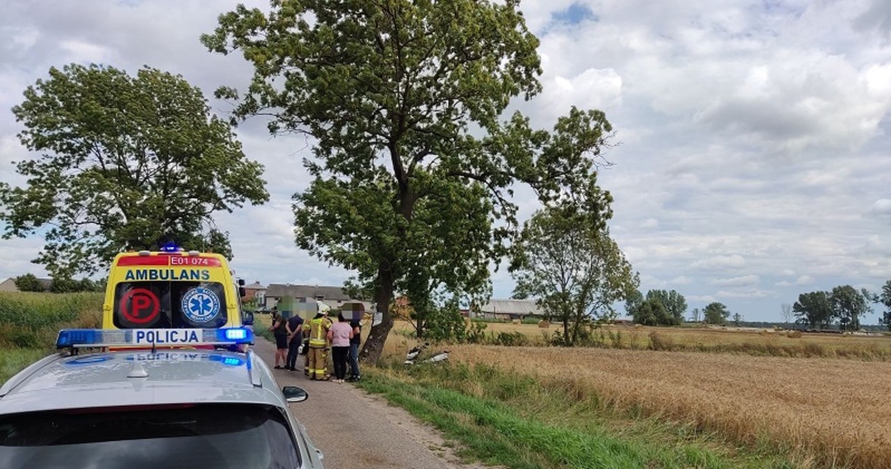 Wypadek 12-latki na motocyklu. To ona kierowała pojazdem