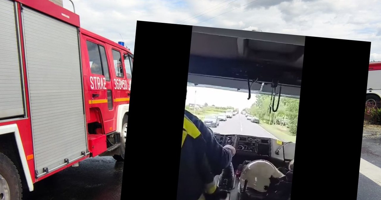 Tak powinien wyglądać korytarz życia! Strażacy opublikowali nagranie