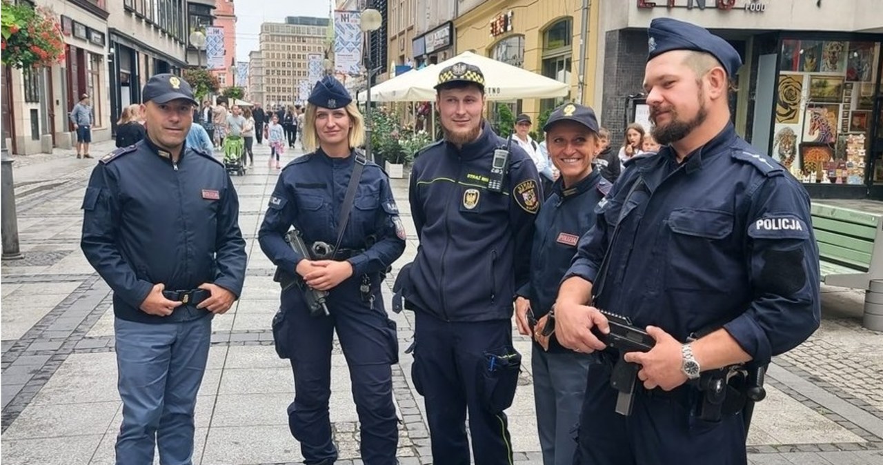 Włoscy policjanci na ulicach Wrocławia