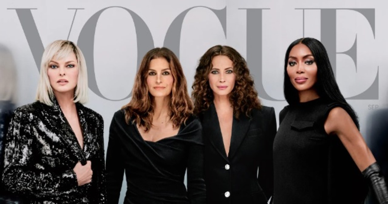Wielki powrót supermodelek. Naomi, Cindy, Linda i Christy na okładce Vogue’a