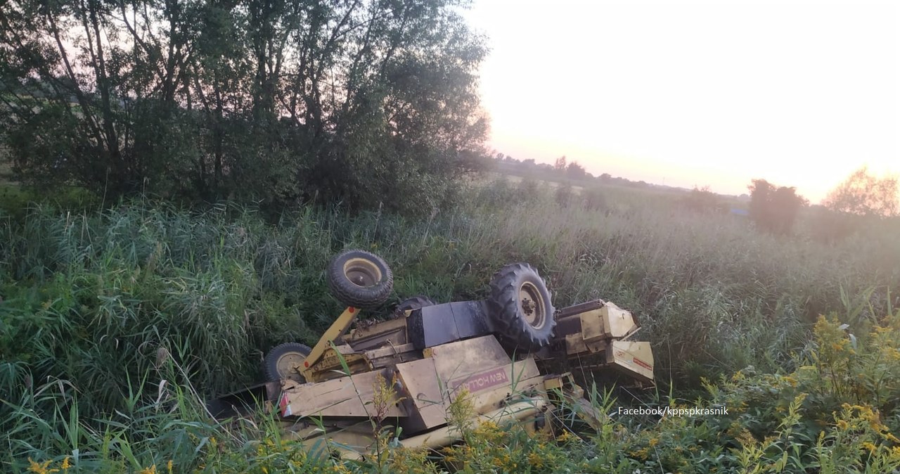 Śmiertelny wypadek w Kosinie. Rolnik przygnieciony przez kombajn