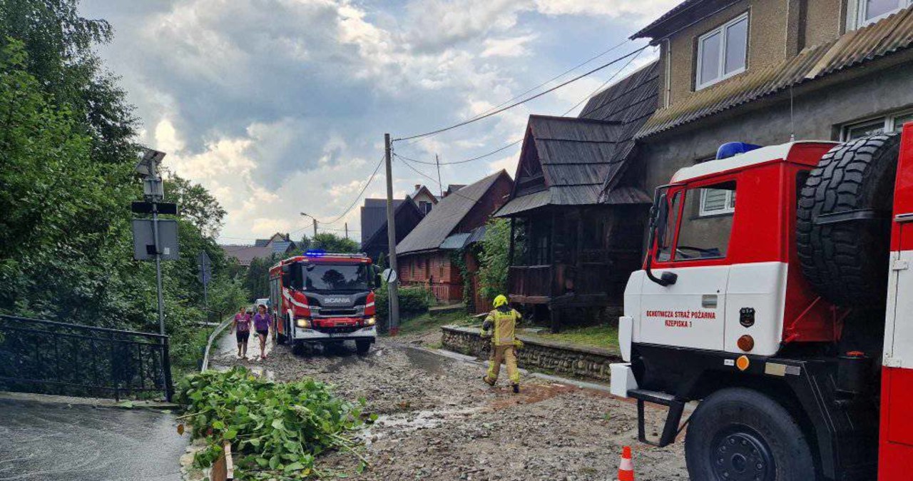 Nawałnice nad Polską. Podtopienia na Podhalu i Podlasiu