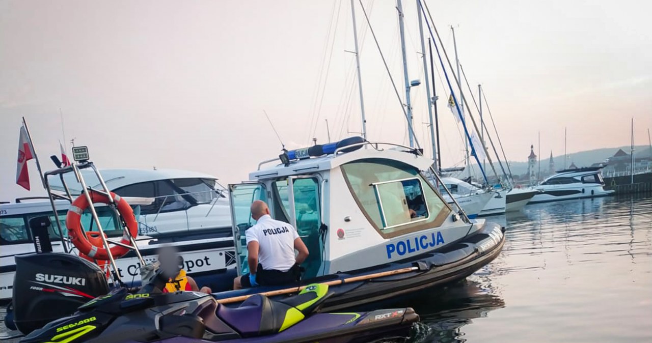 ​Pijany sternik przestraszył plażowiczów i próbował uciekać przed policją