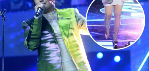 Ewa Farna zrobiła furorę na sopockiej scenie. Założyła lateksowe kozaki