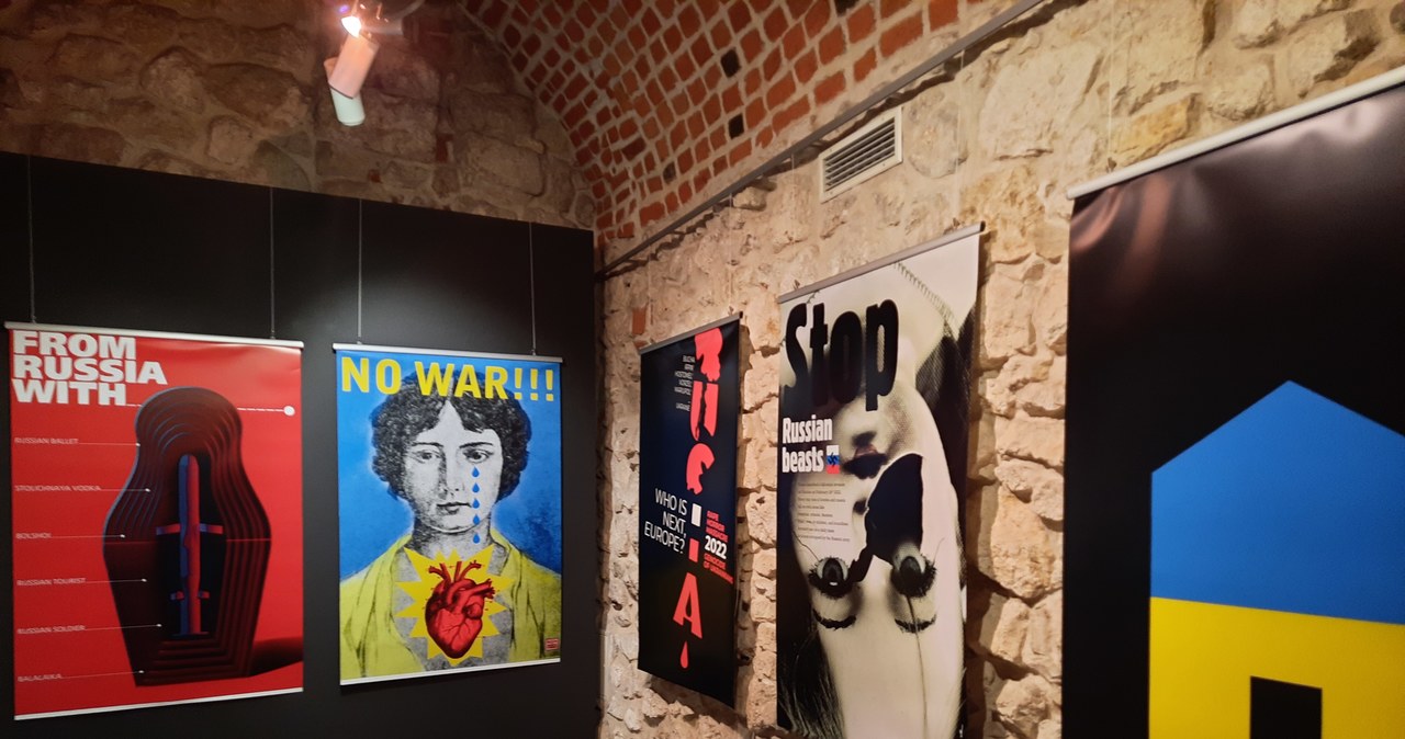 Plakat przeciw wojnie. Wystawa w Międzynarodowym Centrum Kultury