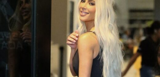 Kim Kardashian w odblaskowym bikini. Zwróciła na siebie uwagę