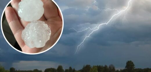 Silne burze przechodzą nad Polską. Średnica gradu przekracza 5 centymetrów!