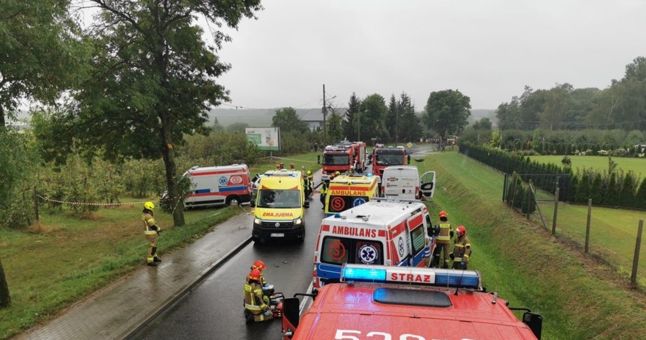 Wypadek bmw w Łódzkiem. Nie żyje trzech Ukraińców