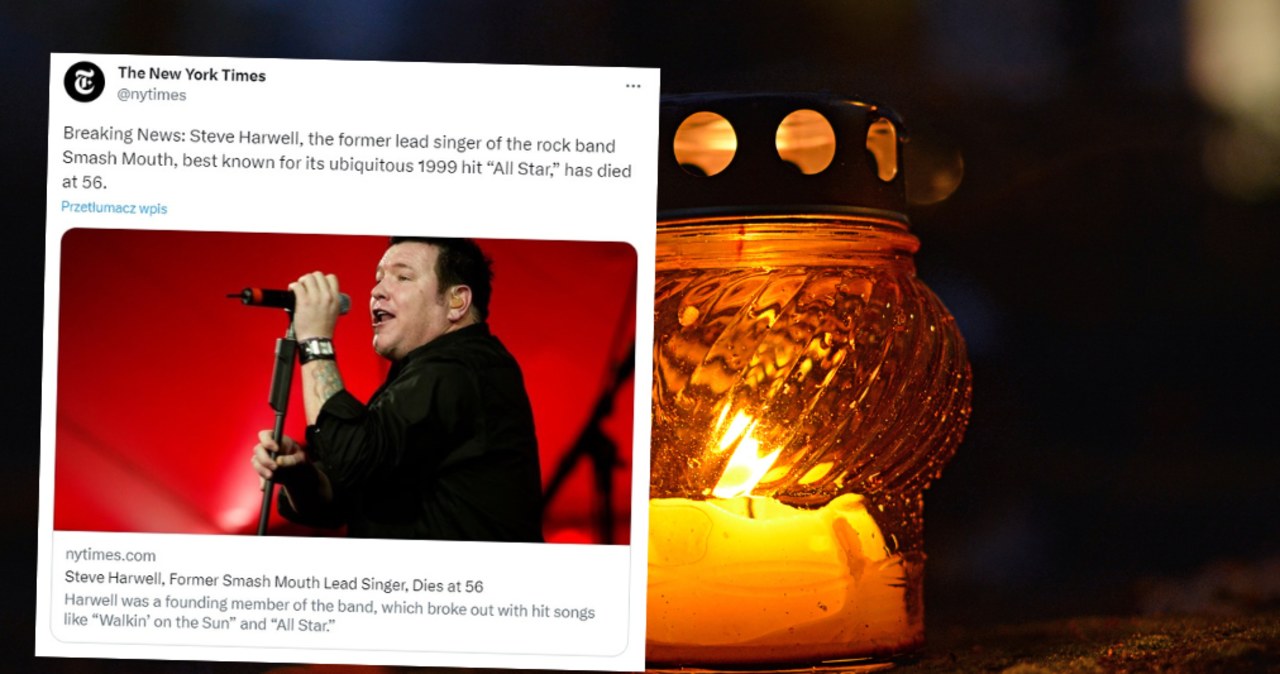 Steve Harwell nie żyje. Wokalista zespołu Smash Mouth miał 56 lat