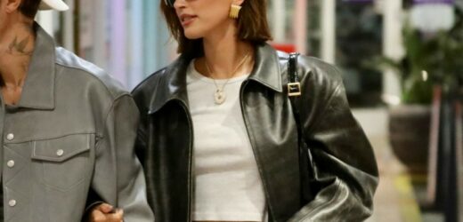 Hailey Bieber w modnej, jesiennej stylizacji