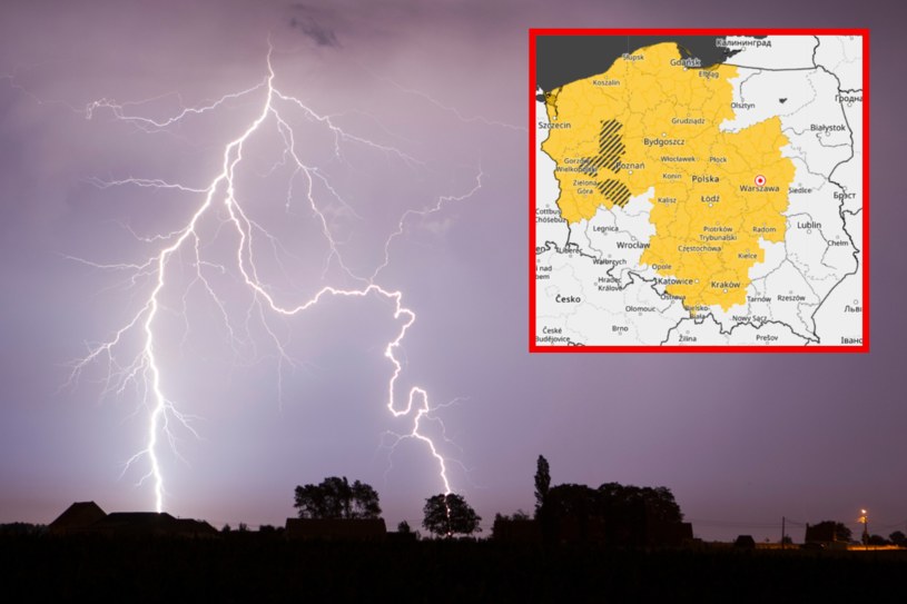 Upał, burze z gradem i silny wiatr. Ostrzeżenia prawie dla wszystkich województw