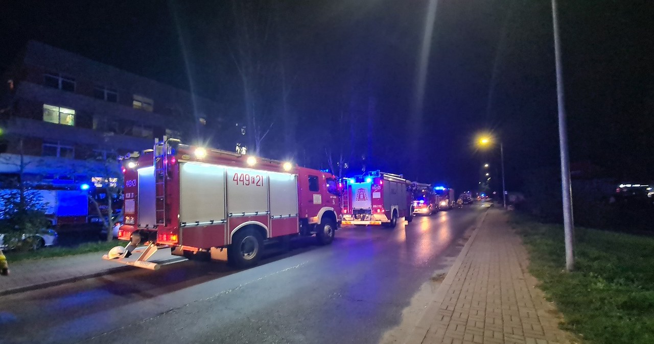 Pożar szpitala w Żaganiu. Pięć osób poszkodowanych, kilkadziesiąt ewakuowano