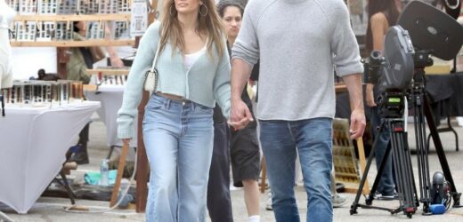 Jennifer Lopez w objęciach męża. Postawiła na luźną stylizację