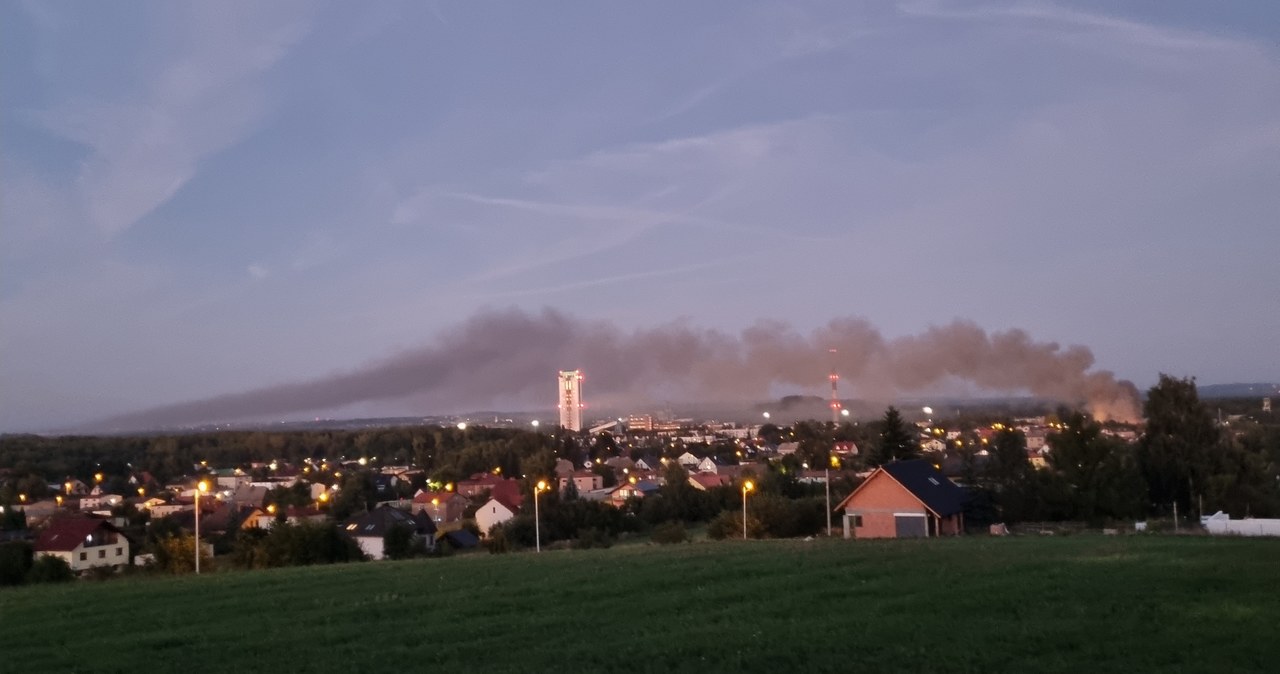 Pożar budynku gospodarczego w Lędzinach na Śląsku