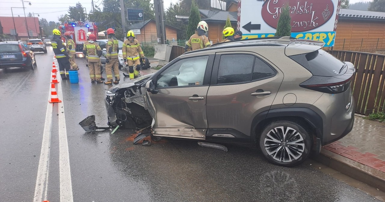 Zderzenie dwóch aut w Białce Tatrzańskiej