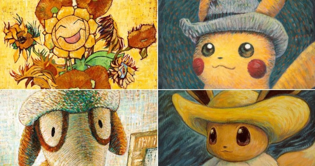 Pokemony na obrazach Van Gogha. W muzeum zapanował chaos