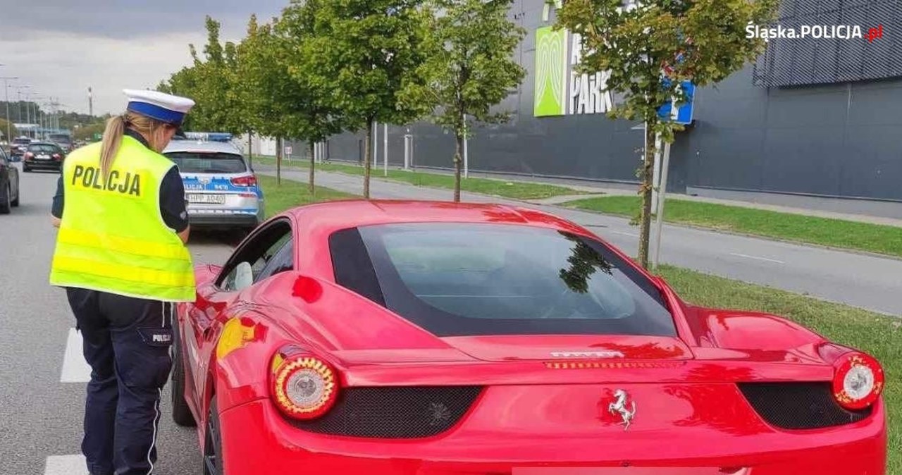 Pędził czerwonym ferrari przez Częstochowę. Za szybko o ponad 70 km/h