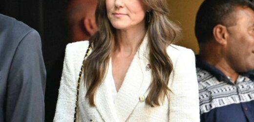 Księżna Kate w marynarce z popularnej sieciówki. Stylizacja już jest hitem