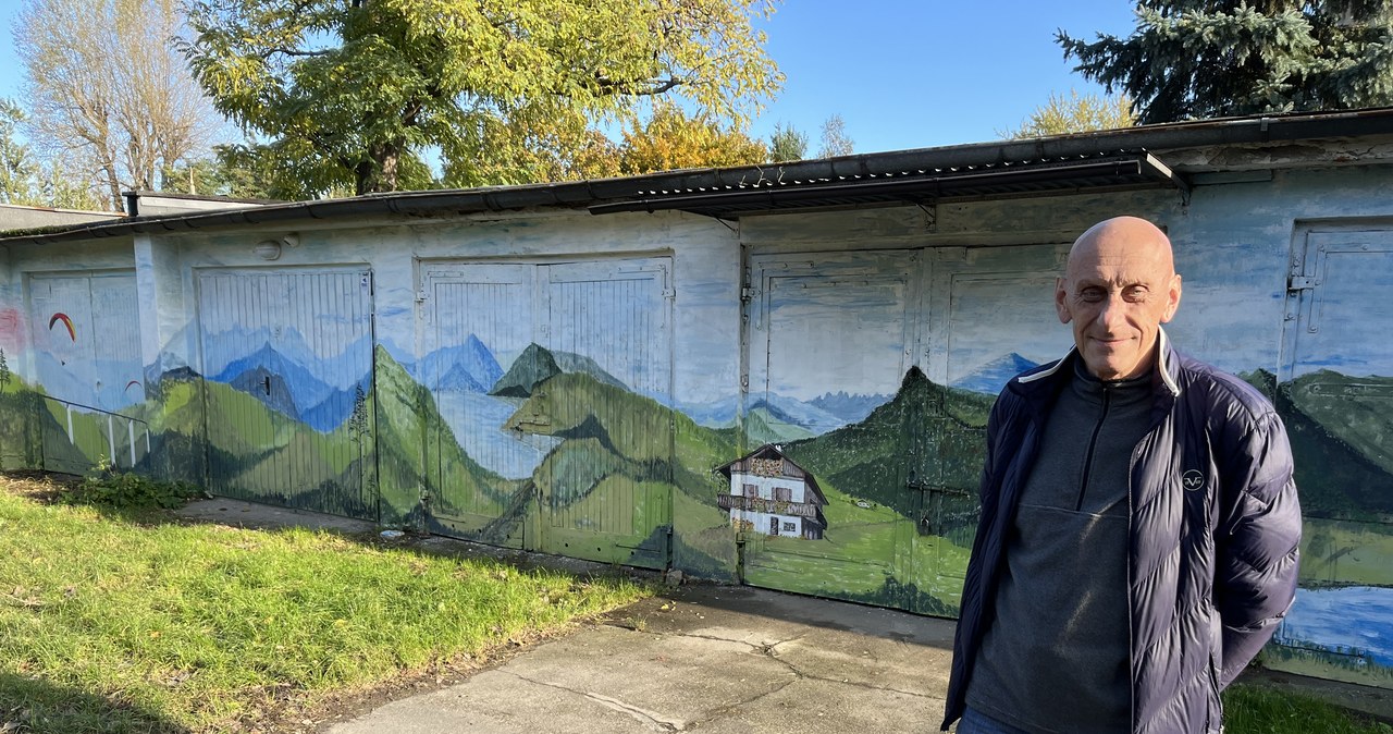 Namalował sąsiadom mural na garażach. „Robi świetne wrażenie”
