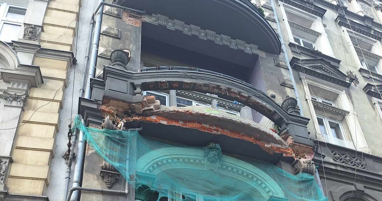Z kamienicy oderwał się balkon. O krok od tragedii we Wrocławiu