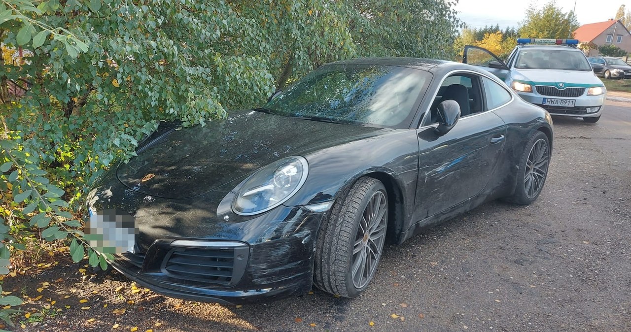 Pościg za skradzionym w Niemczech porsche. Auto odzyskano, kierowca uciekł