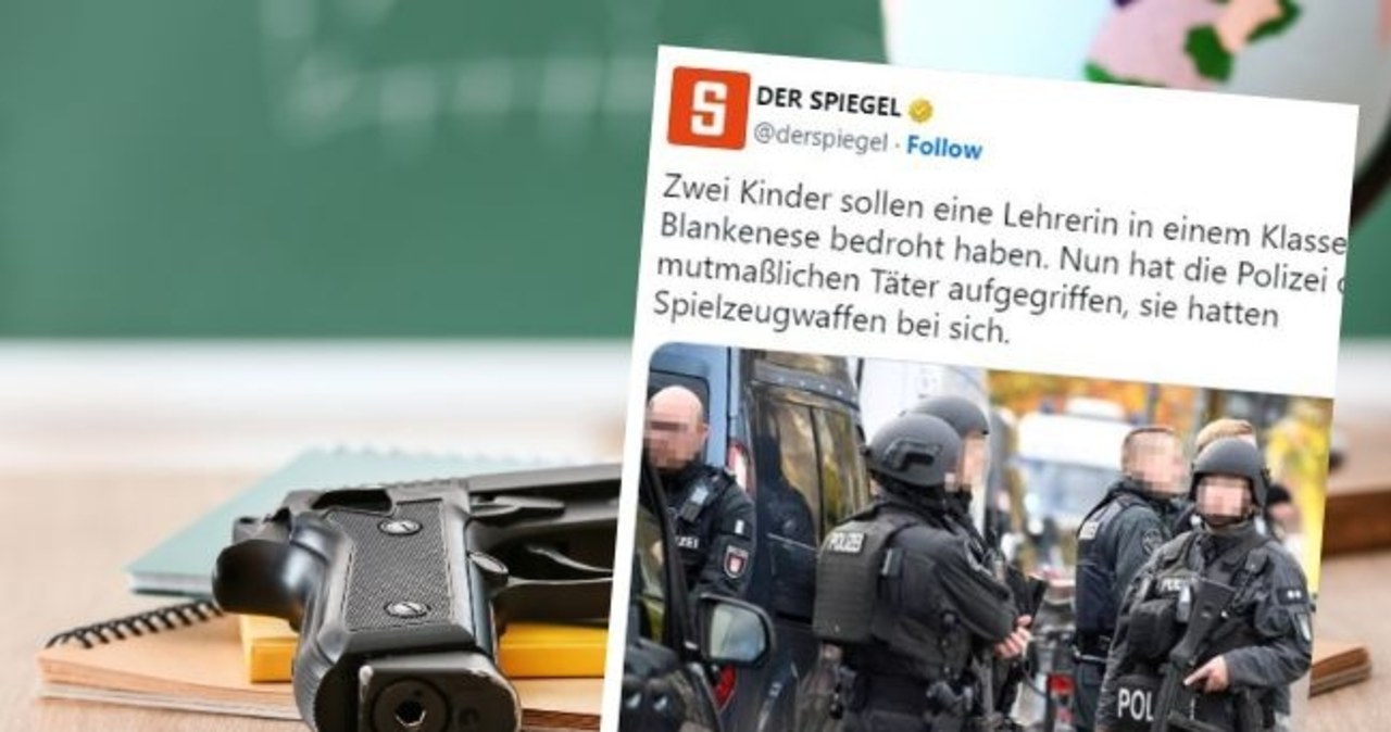 Akcja 400 policjantów i ewakuacja szkoły przez zabawkową broń