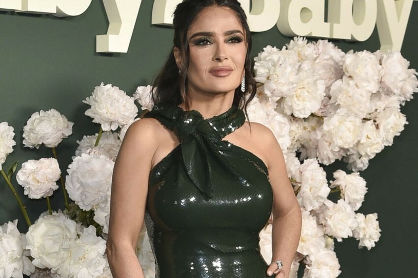 Salma Hayek olśniła w cekinowej sukni. Kreacja skradła show
