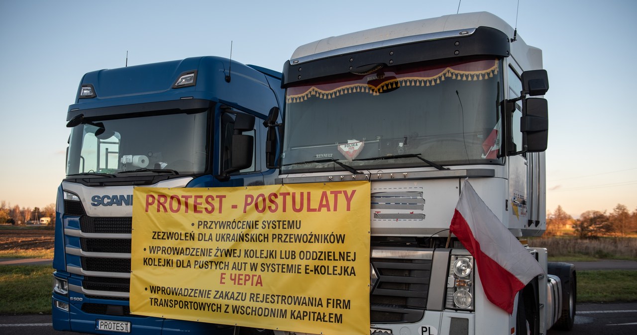 Przewoźnicy rozszerzą protest o przejście graniczne w Medyce