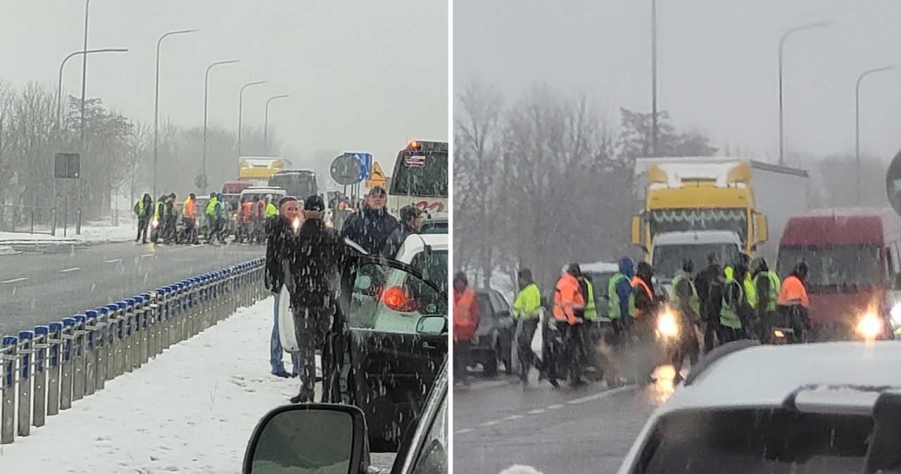 Protest ukraińskich kierowców w Przemyślu i Medyce