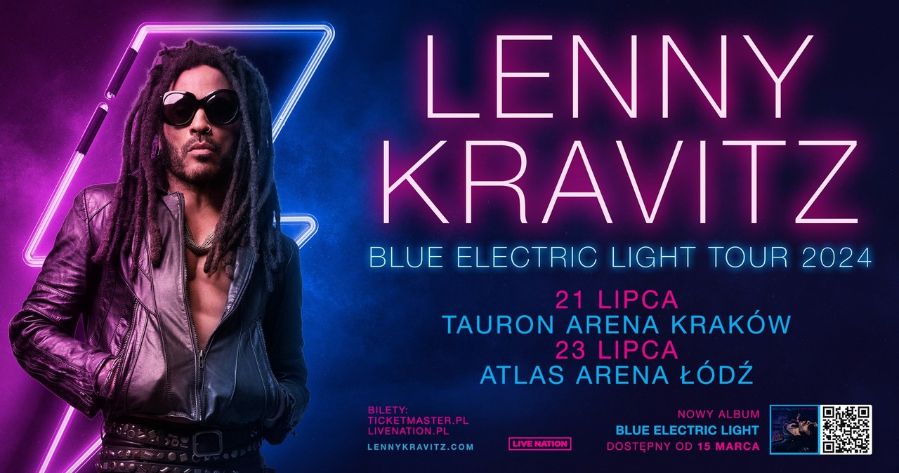 Lenny Kravitz na dwóch koncertach w Polsce!