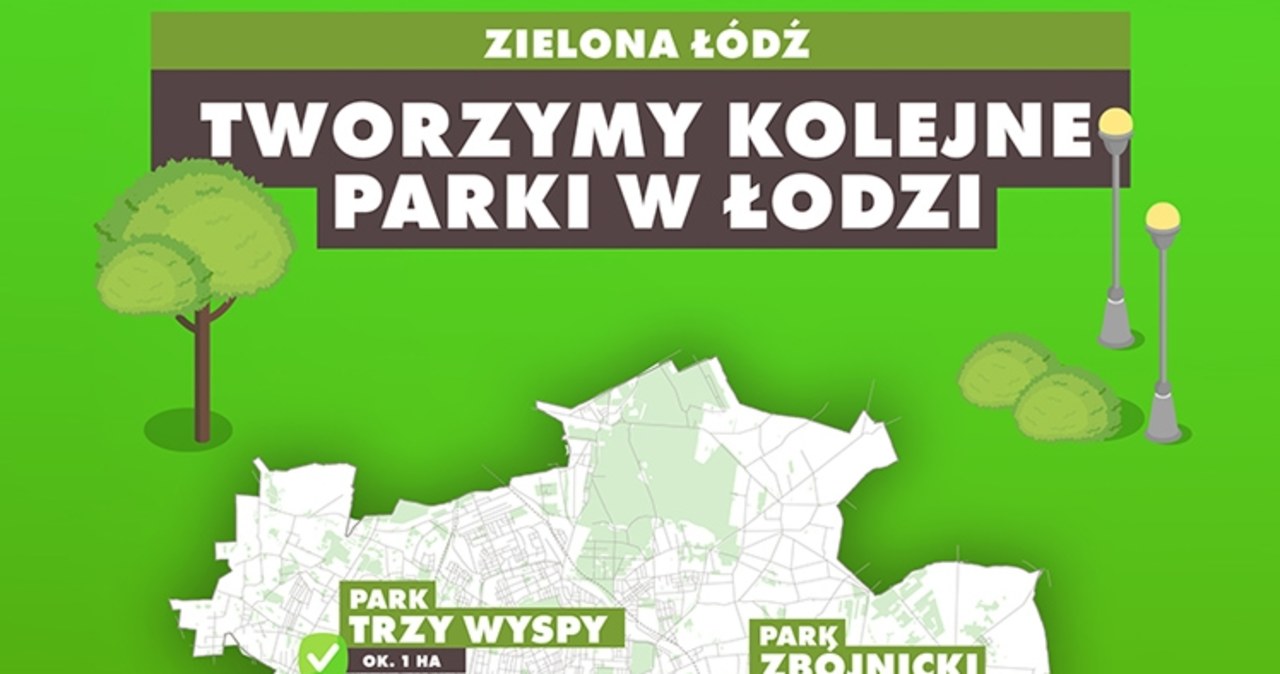 Nowe parki leśne w Łodzi