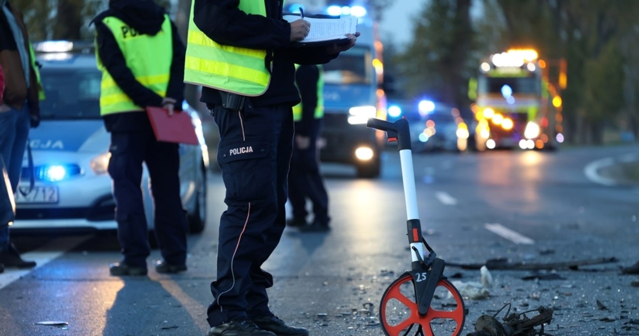 Wypadek na S7 w Waplewie. Pięć osób w szpitalu, w tym dwoje dzieci