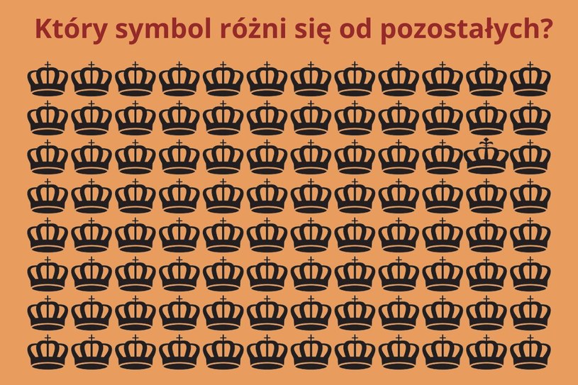 Królewski test na spostrzegawczość. Znajdź rozwiązanie w mniej niż 10 sekund
