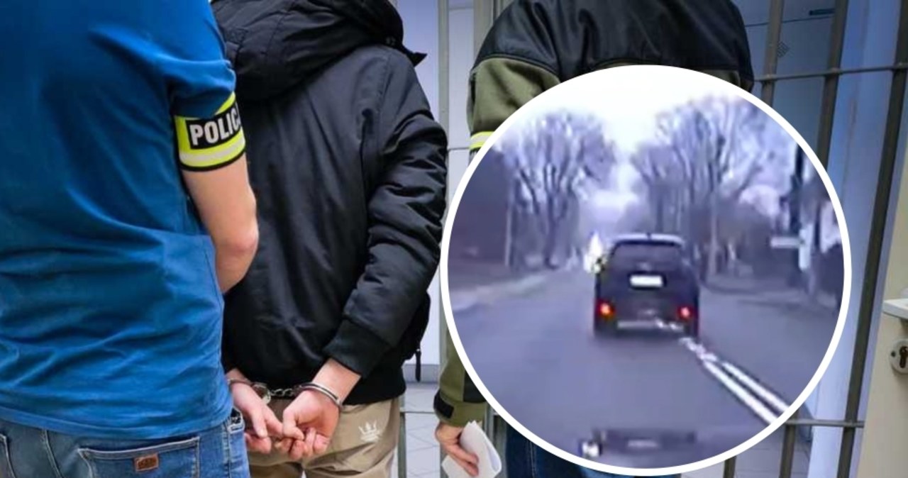 Autem i pieszo. Uciekał przed policją, „bo się zestresował” [NAGRANIE]