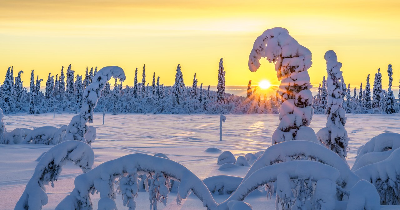 Rekordowe mrozy w Laponii. Finlandia skuta lodem