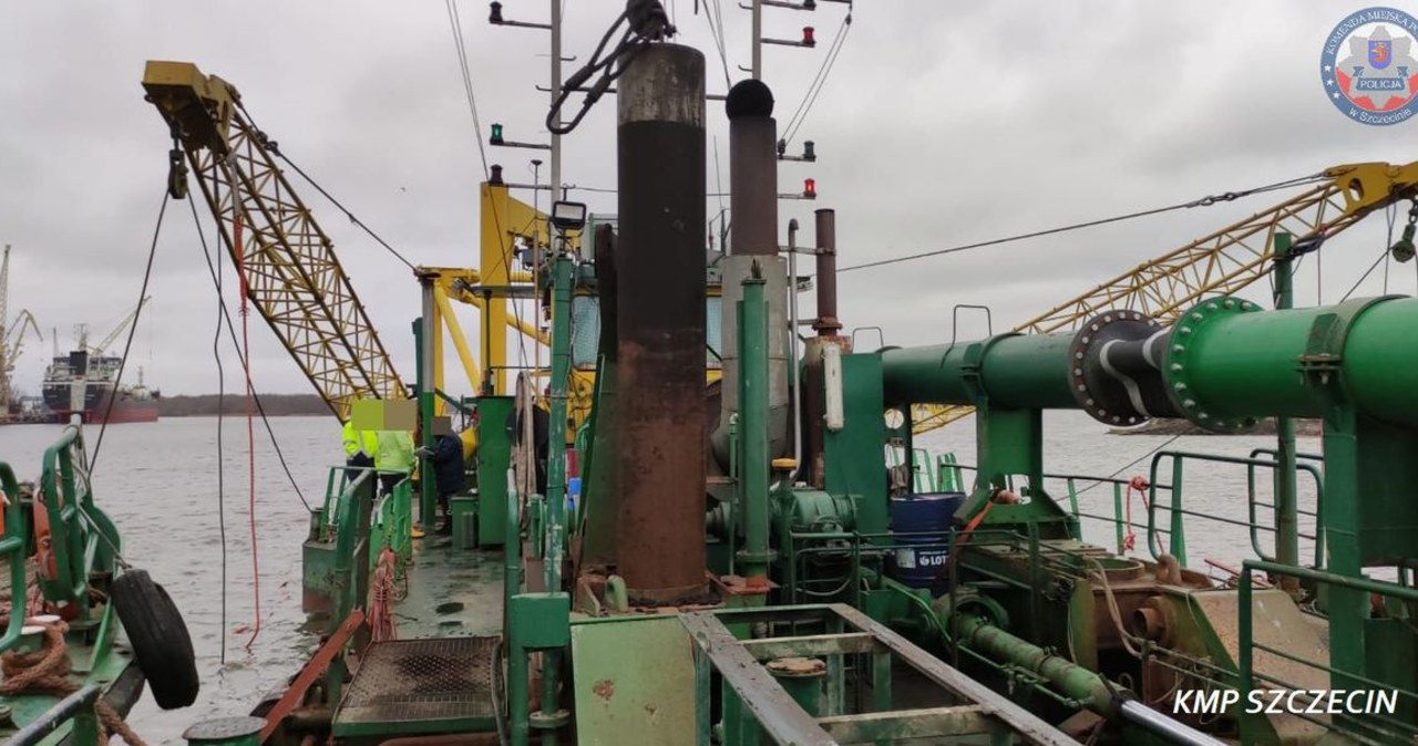 Pijany kapitan pogłębiarki w szczecińskim porcie