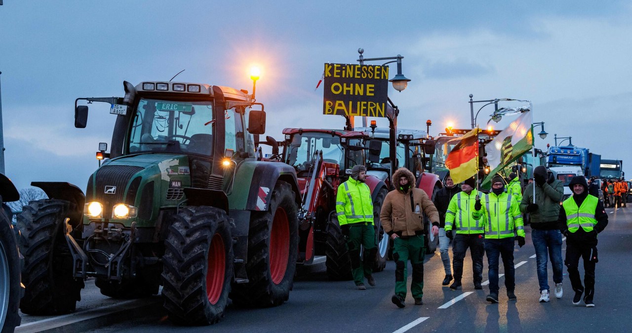 Protest rolników w Niemczech, większość popiera demonstracje