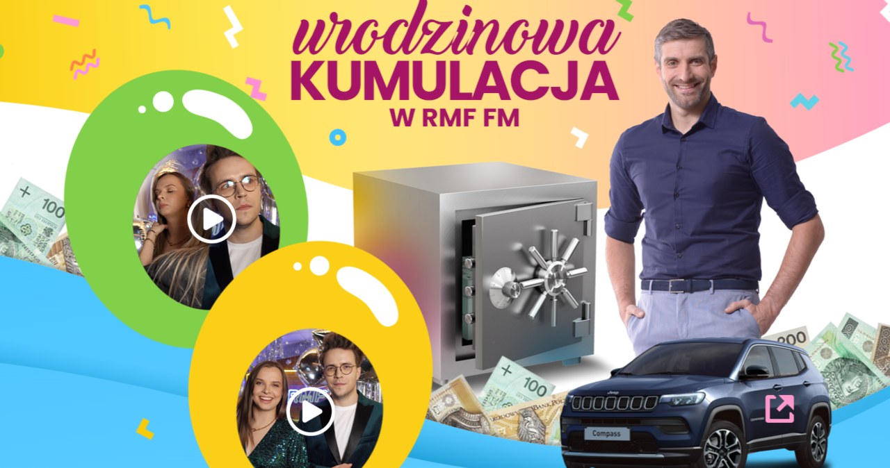 Urodzinowa Kumulacja w RMF FM. Do wygrania wielkie pieniądze i auta
