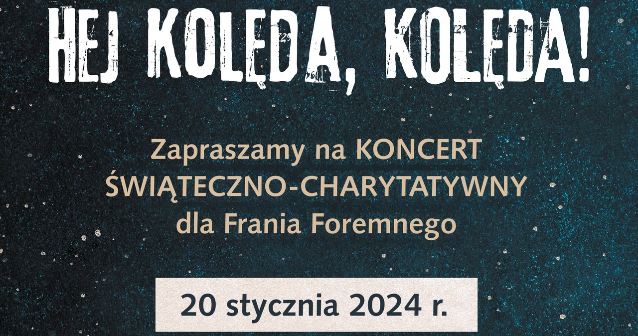 Przyjdź na koncert kolęd i pomóż 7-letniemu Frankowi w walce z nowotworem