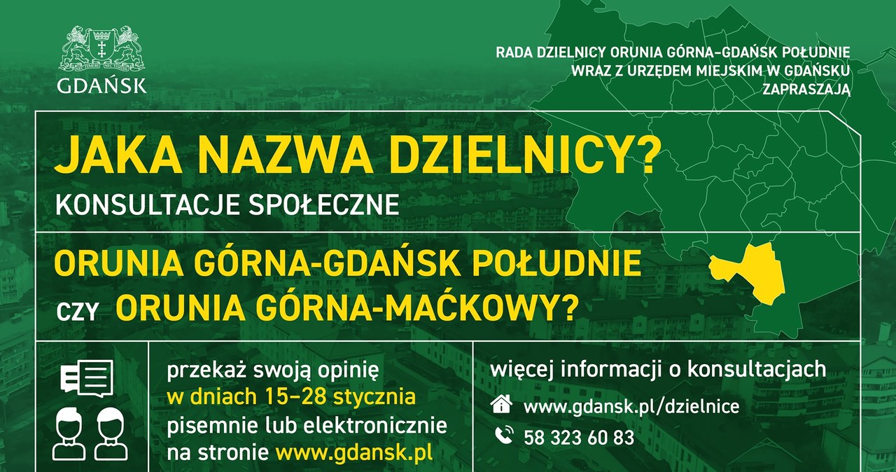 Konsultacje w sprawie zmiany nazwy dzielnicy