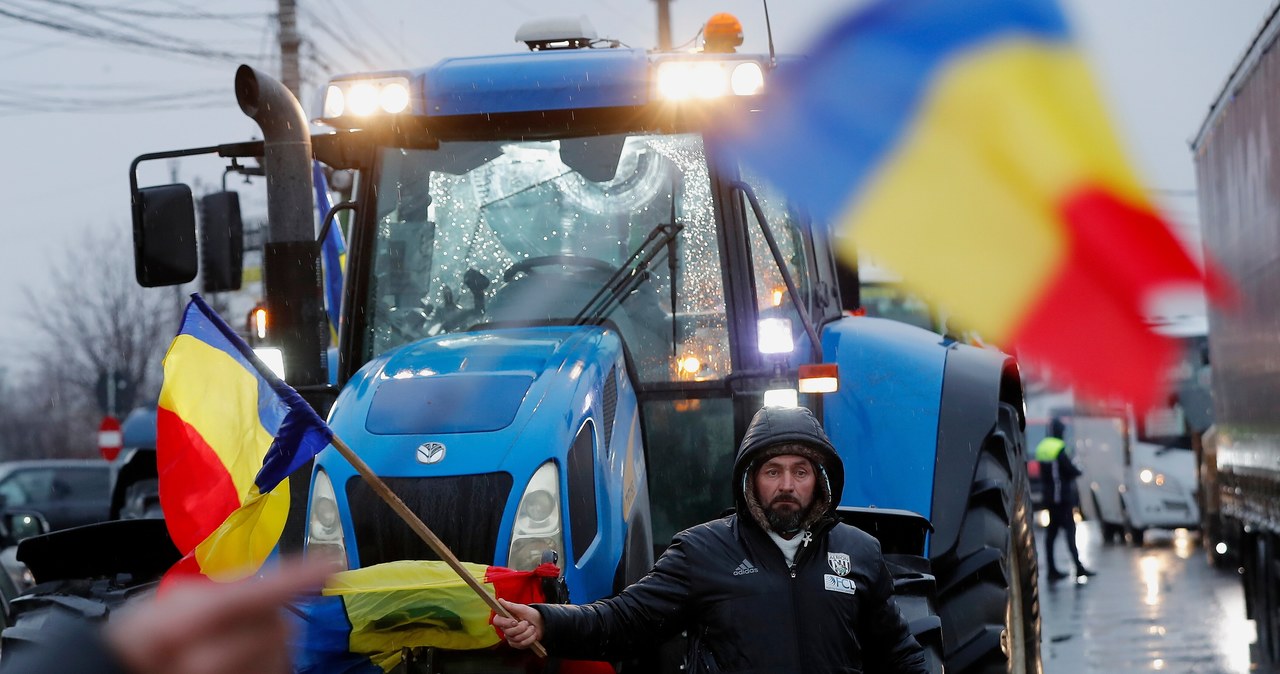 Rumunia: Zamiast wielkiego protestu jeden traktor na lawecie
