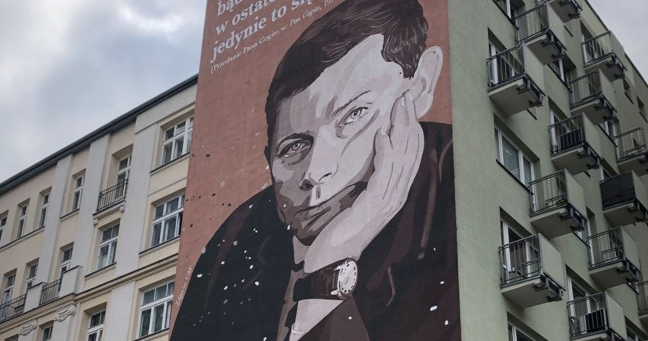 Odsłonięto mural Zbigniewa Herberta w Warszawie