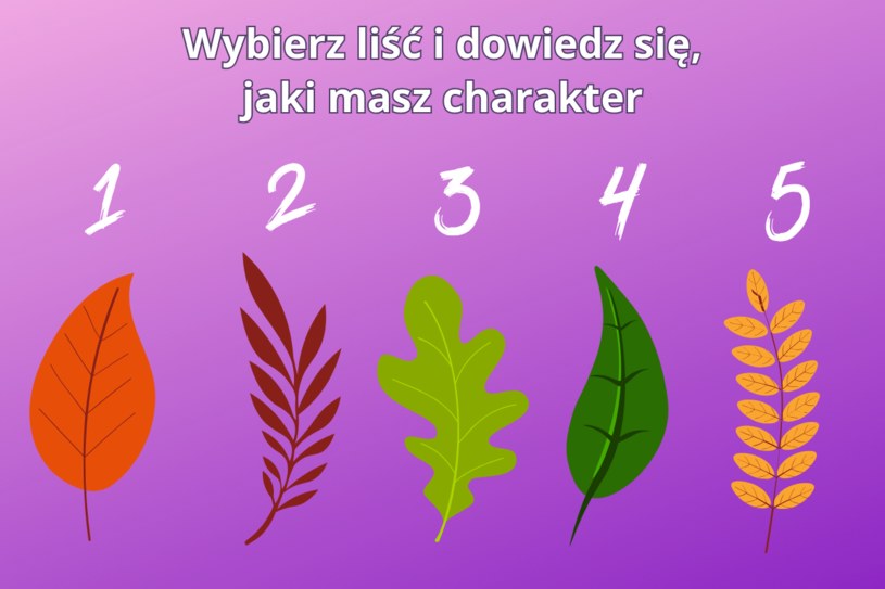 Psychotest: Wybierz liść i dowiedz się, jaką jesteś osobą