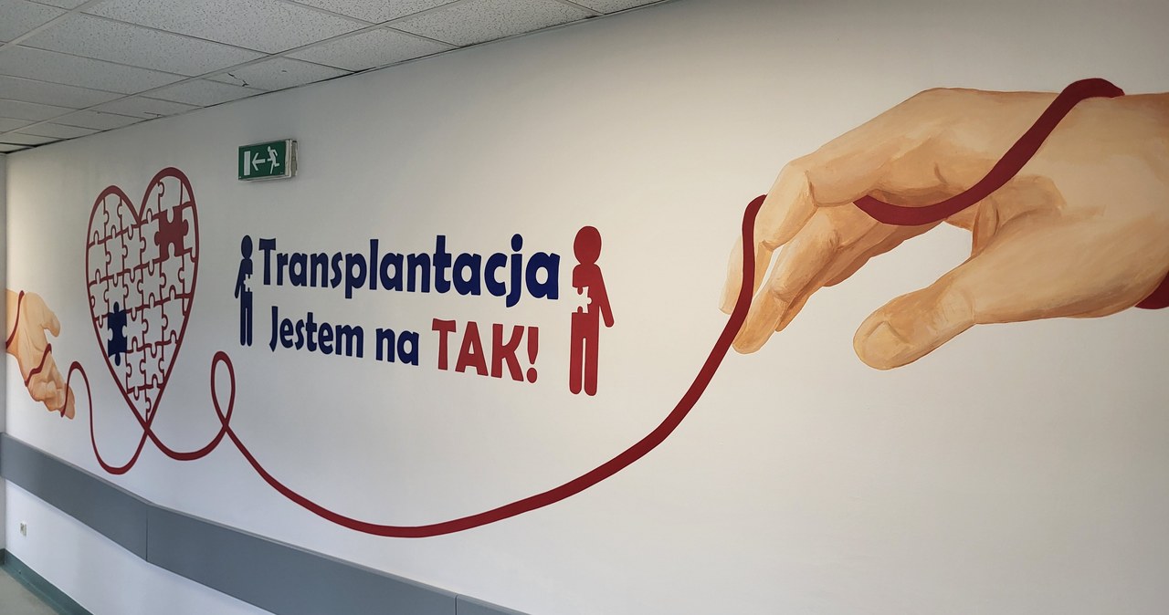 „Transplantacja – jestem na TAK!”. Mural w poznańskim szpitalu