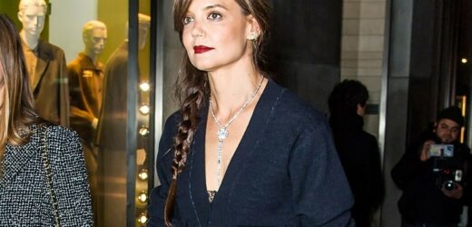 Katie Holmes zachwyciła w modnym zestawie. Ale figura