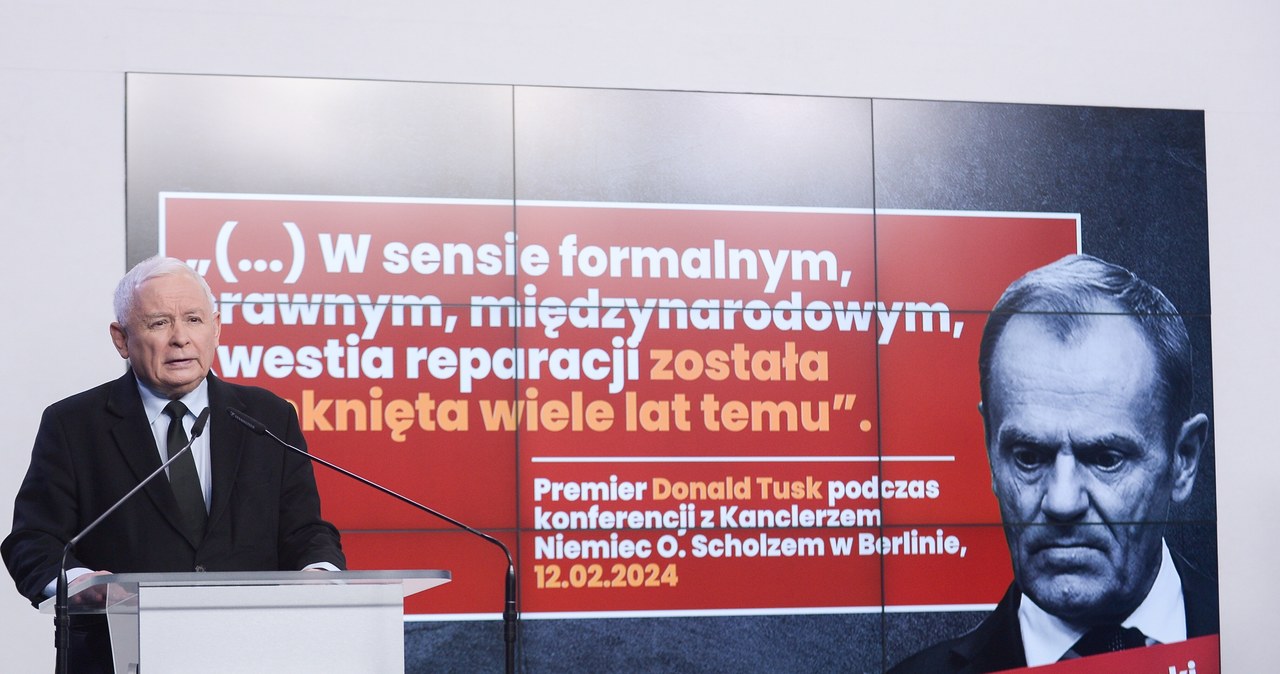 Kaczyński: Niemcy prezentują skrajnie rasistowską postawę wobec Polaków